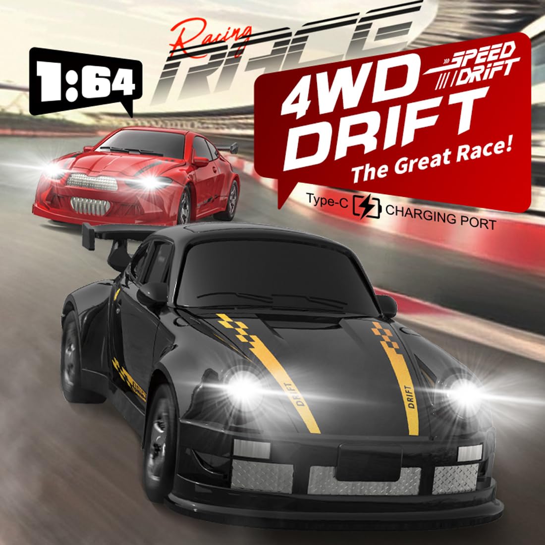 Amazon.co.jp: Moonzeamus KF20 1:64スケール ミニドリフトRC